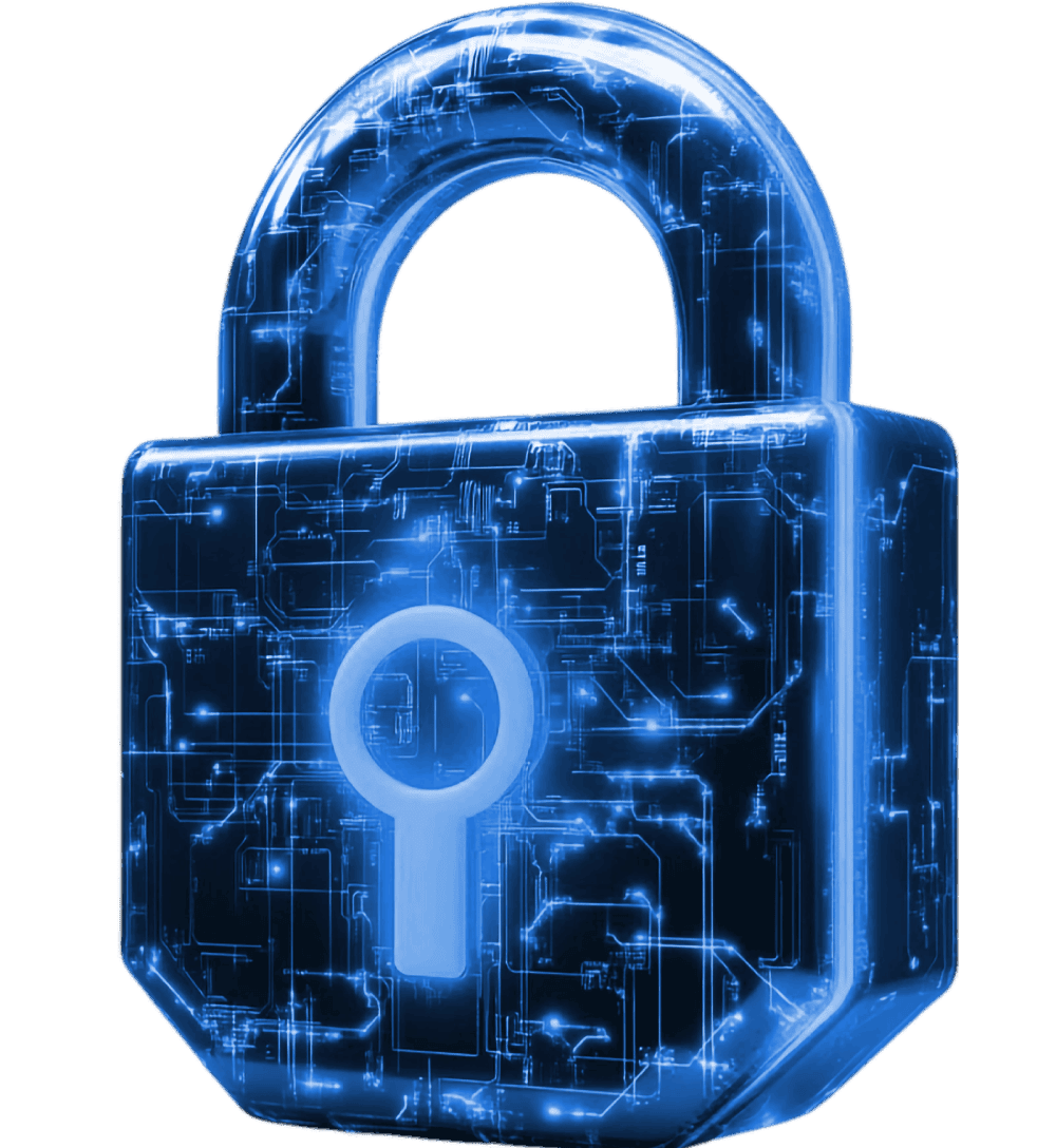 Home 1 Digital padlock representing PeakCyber cybersecurity services