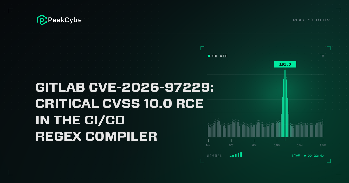 GitLab CVE-2026-97229: Critical CVSS 10.0 RCE in the CI/CD Regex Compiler
