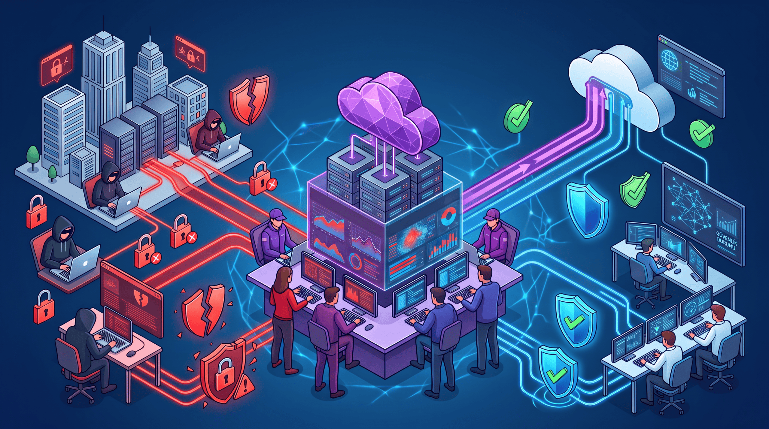 Red Team vs Blue Team vs Purple Team: Roles, Differences and How They Work Together 1 Red team, blue team and purple team roles in cybersecurity